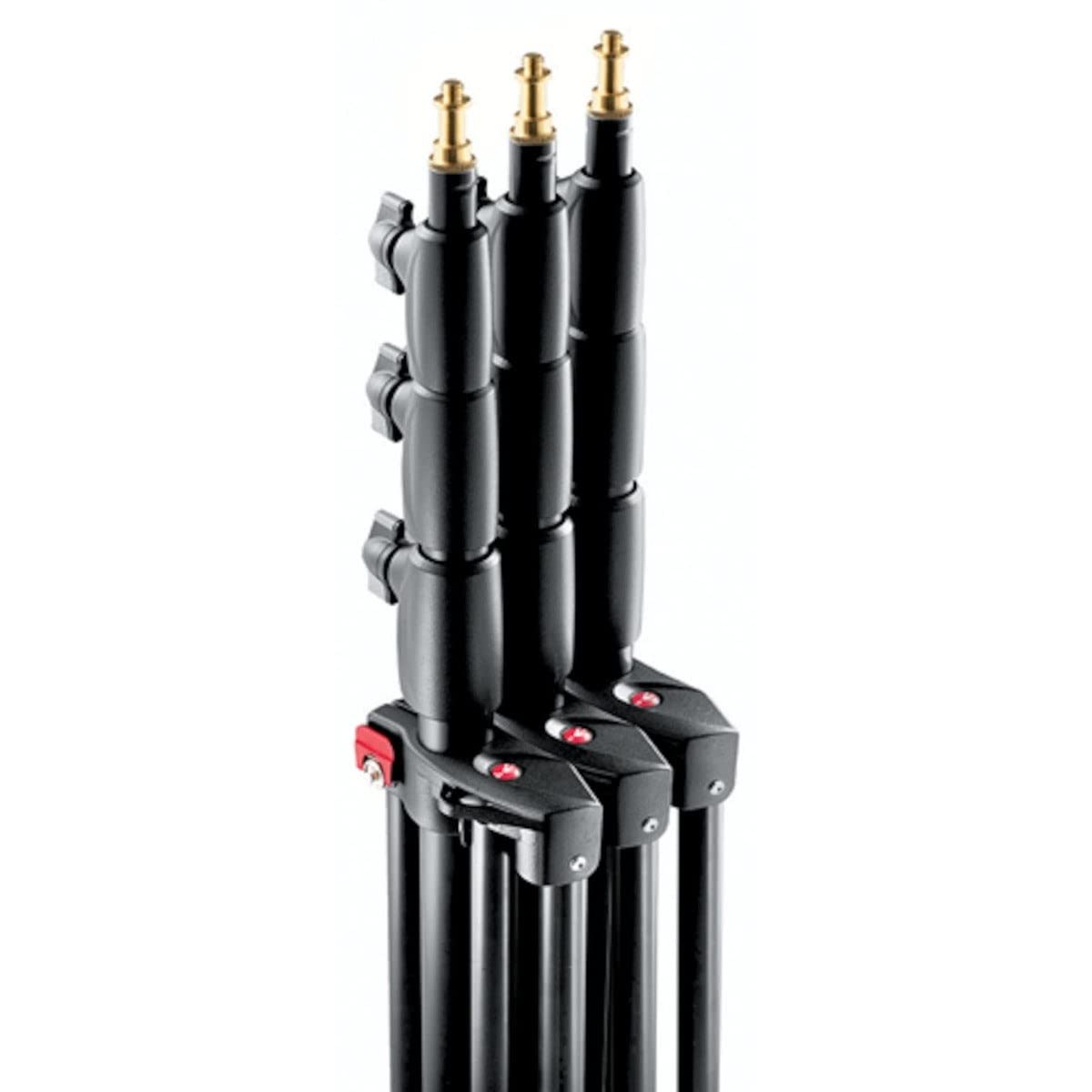 Manfrotto 1004BAC-3 - Soporte de equipos de iluminación fotográfica, pack de 3, negro