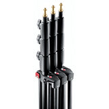 Manfrotto 1004BAC-3 - Soporte de equipos de iluminación fotográfica, pack de 3, negro