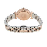 Emporio Armani Reloj de mujer, Movimiento de dos manecillas, caja de acero rosa dorado de 28 mm con correa de acero, AR11223, Oro rosa y tono plateado