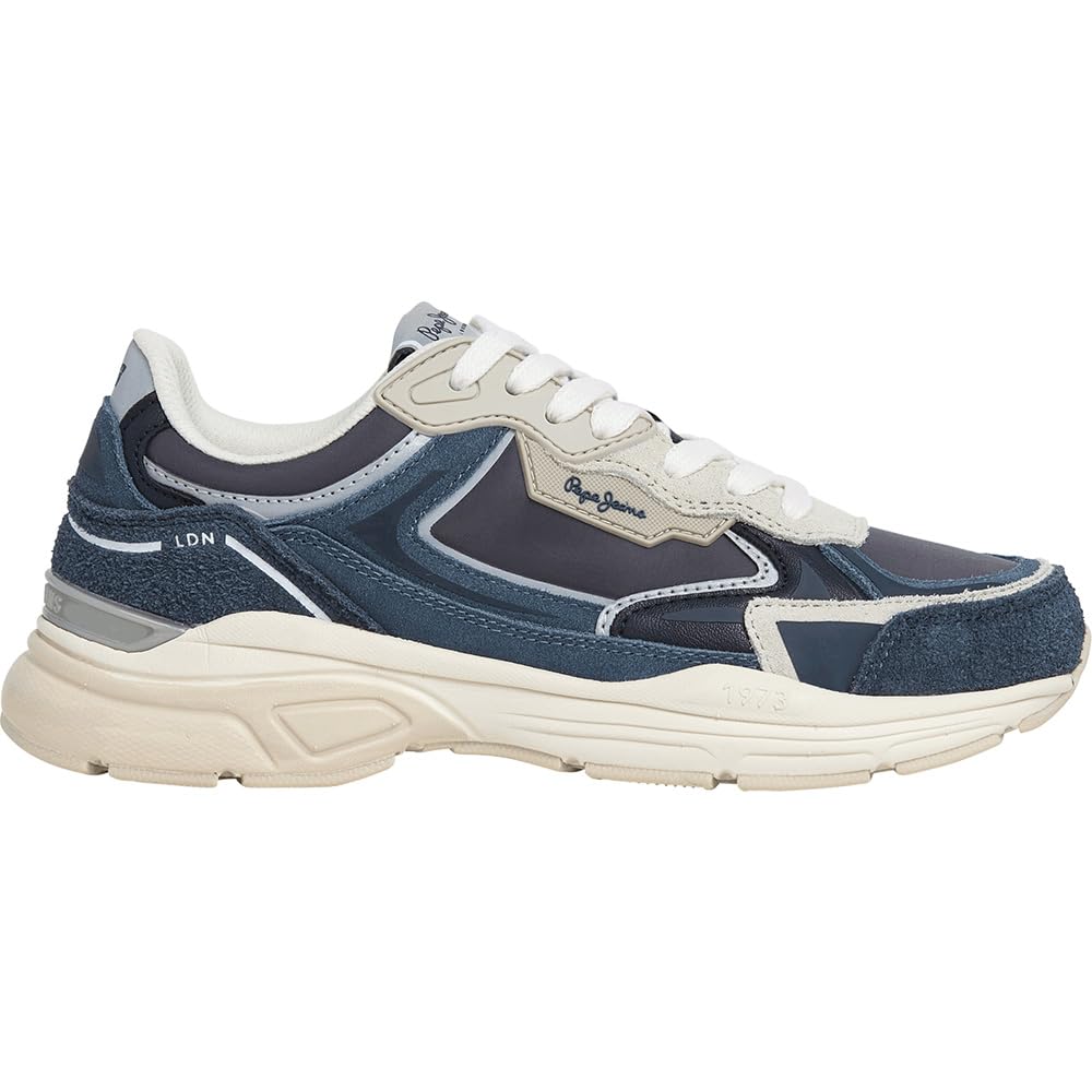 Pepe Jeans Dave Retro W, Sneak Mujer, Blue Navy, 38 EU