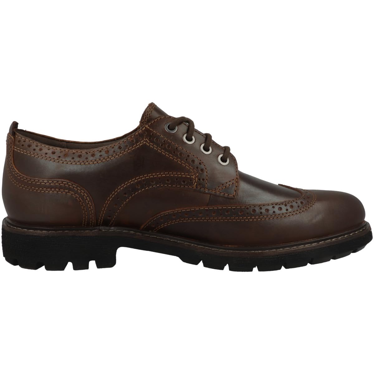 Clarks Batcombe Far, Oxford Hombre, Lea marrón Oscuro, 39.5 EU
