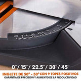 Evolution Power Tools R210CMS Multimaterial Sierra Ingletadora - Corta acero dulce, aluminio, plástico, madera con clavos incrustados, 210 mm