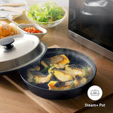 Panasonic NN-GD39QSEPG 29L Horno microondas parrilla de acero inoxidable con plato de vapor, 1000W, descongelación automática, rueda y accesorios