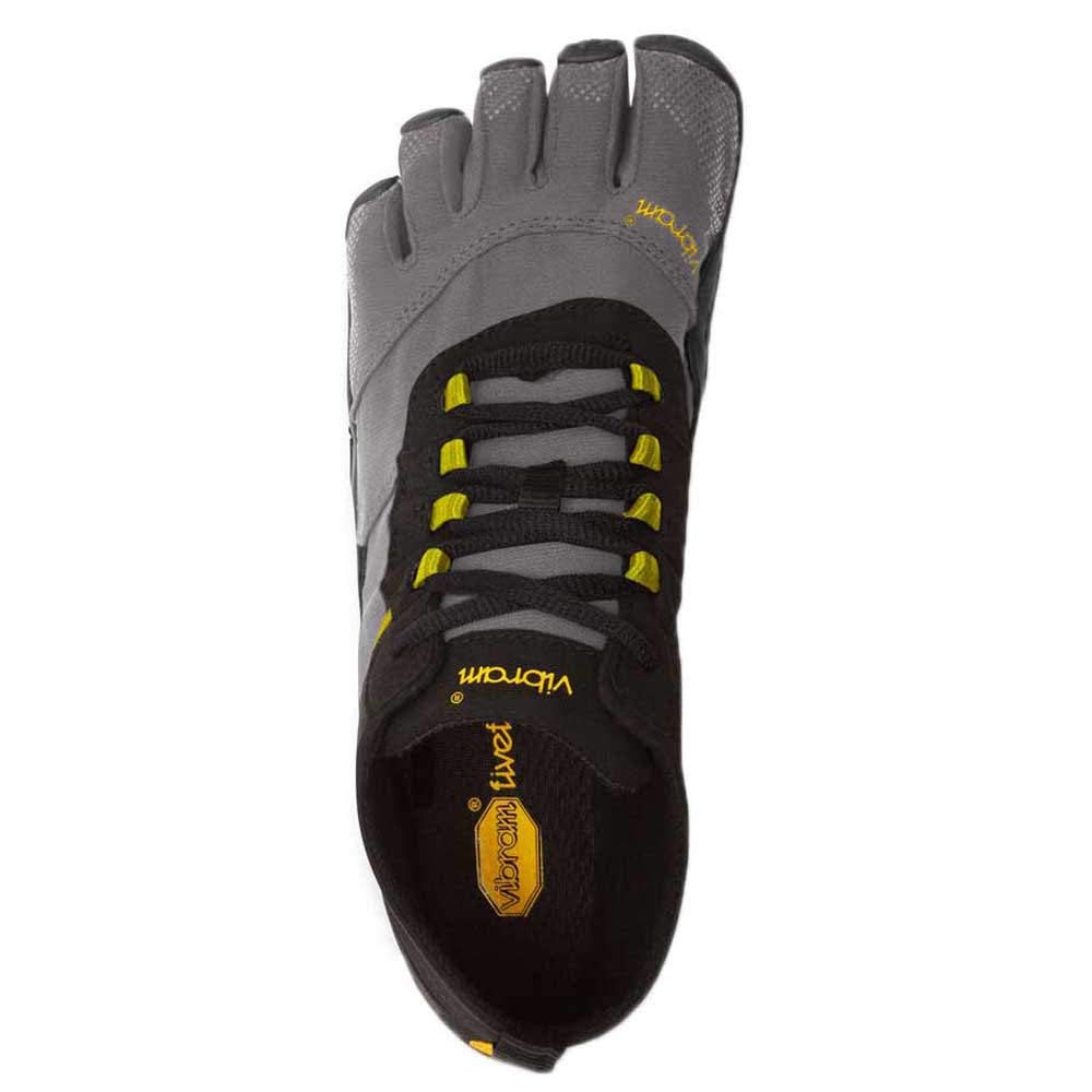 Vibram V-Trek, Zapatillas Mujer, Negro/Gris/Citronelle, 36 EU
