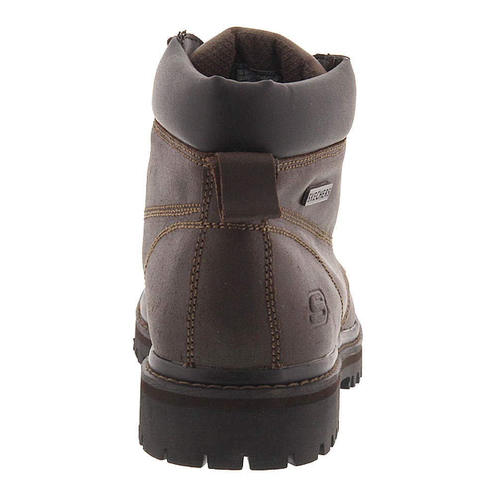 Skechers Sargento-Verdetto, Botas de Moda Hombre, marrón Oscuro, 46 EU