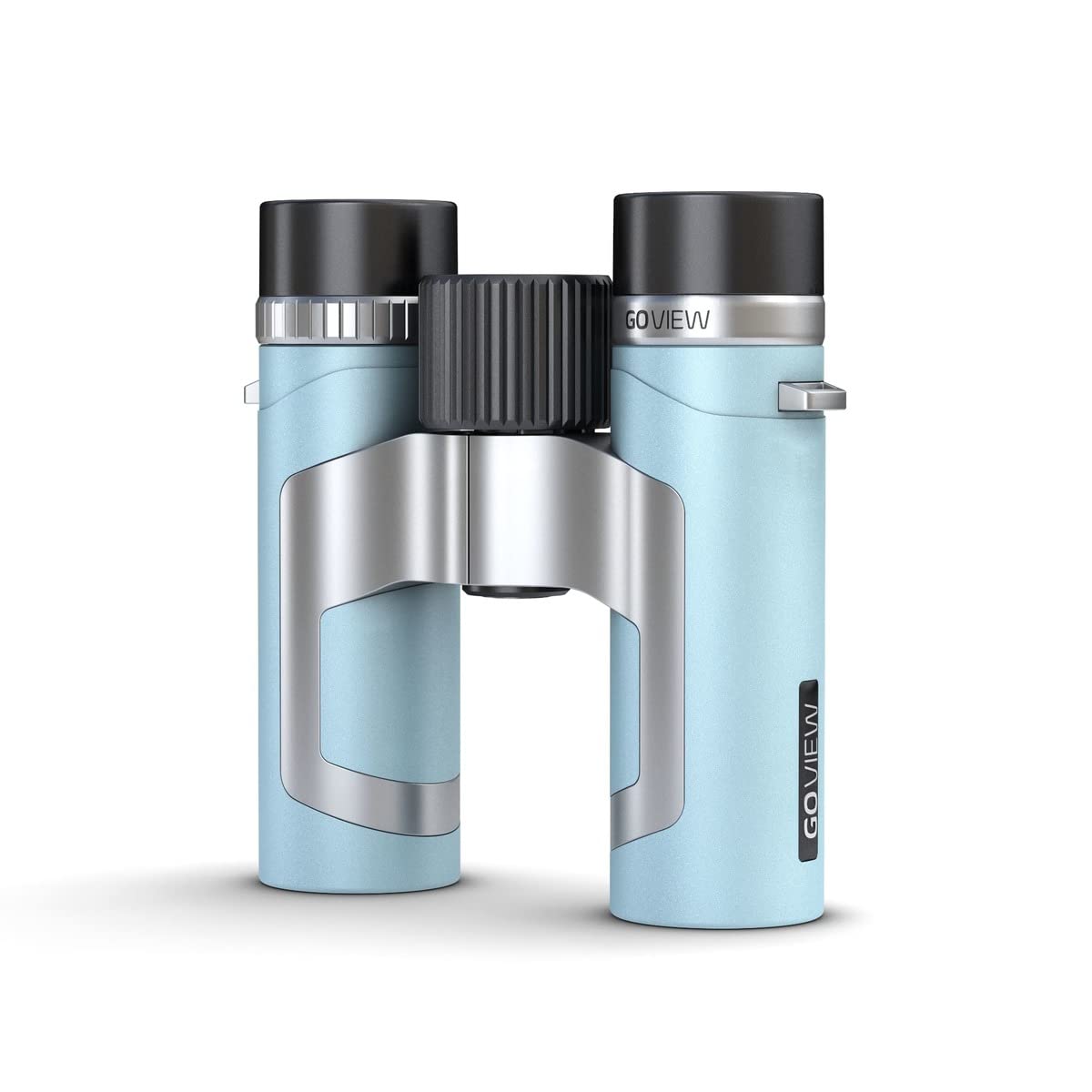 GoView ZOOMR 8x26 prismáticos pequeños y Ligeros (Aumento de 8X, Carcasa de magnesio, Incluye Adaptador para Smartphone y Accesorios) Miami Azul