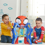 SPIDEY AND HIS AMAZING FRIENDS Marvel Aracnocuartel de los Web-Spinners - Set de Juego Infantil con Figura de Spidey, vehículo y Accesorios