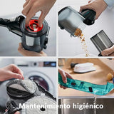 Bosch, aspirador sin cable 2en1, Unlimited 7 ProHygienic Aqua, cepillo 2en1 DynamicAqua, cepillo convencional, blanco, BCS71HYG2