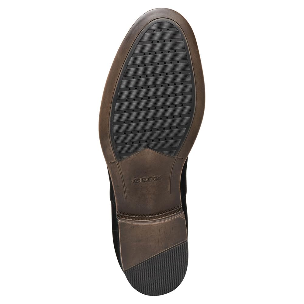 Geox U REZZONICO B, Oxford Hombre, Black, 44 EU