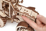 EWA Eco-Wood-Art ARADO 3D de Madera-Rompecabezas para Adultos y Adolescentes, 14+ -Montaje sin pegamento-325 Piezas, Color natuurlijk, Medium (Tractor BELARUS-82.3 with PLOW)