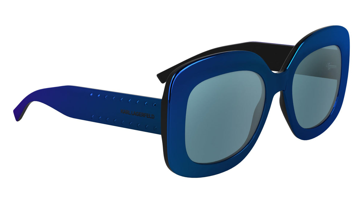 KARL LAGERFELD KL6165S Gafas, Mirror Blue, 53-140-19 Unisex Adulto