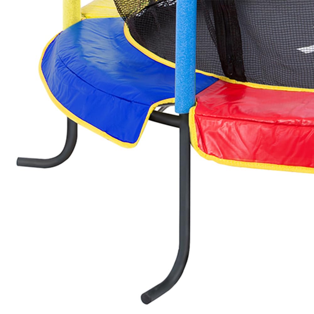 Headline - Ultrasport Happy Jump Cama Elastica Niños Exterior y Interior 140 cm hasta 50 kg con Red de Seguridad, Acolchado I Camas Elasticas, Trampolin, Colchoneta Elastica, Trampolines para Niños