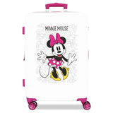 Disney Enjoy The Day, Maleta Mediana Rígida 68cm Niñas, Blanco (White), 48x68x26 Cms