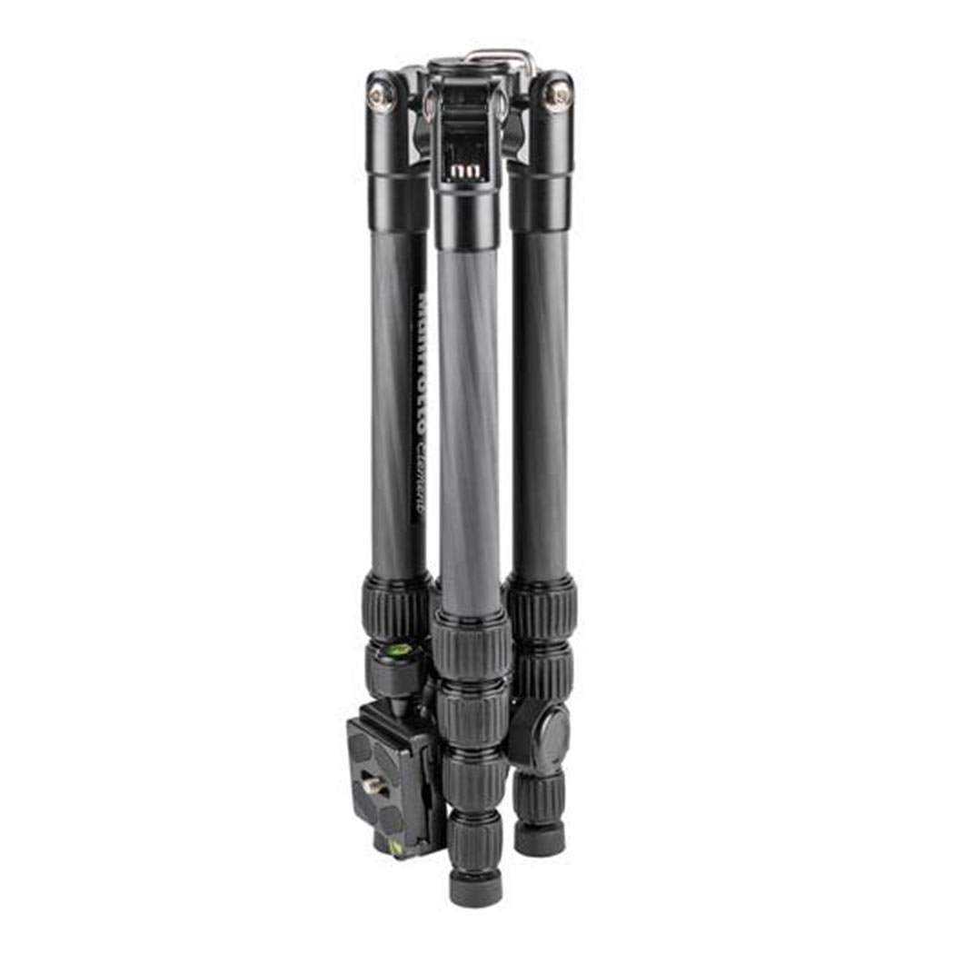 Manfrotto MKELES5CF-BH - Trípode element traveller pequeño con rótula de bola, fibra de carbono
