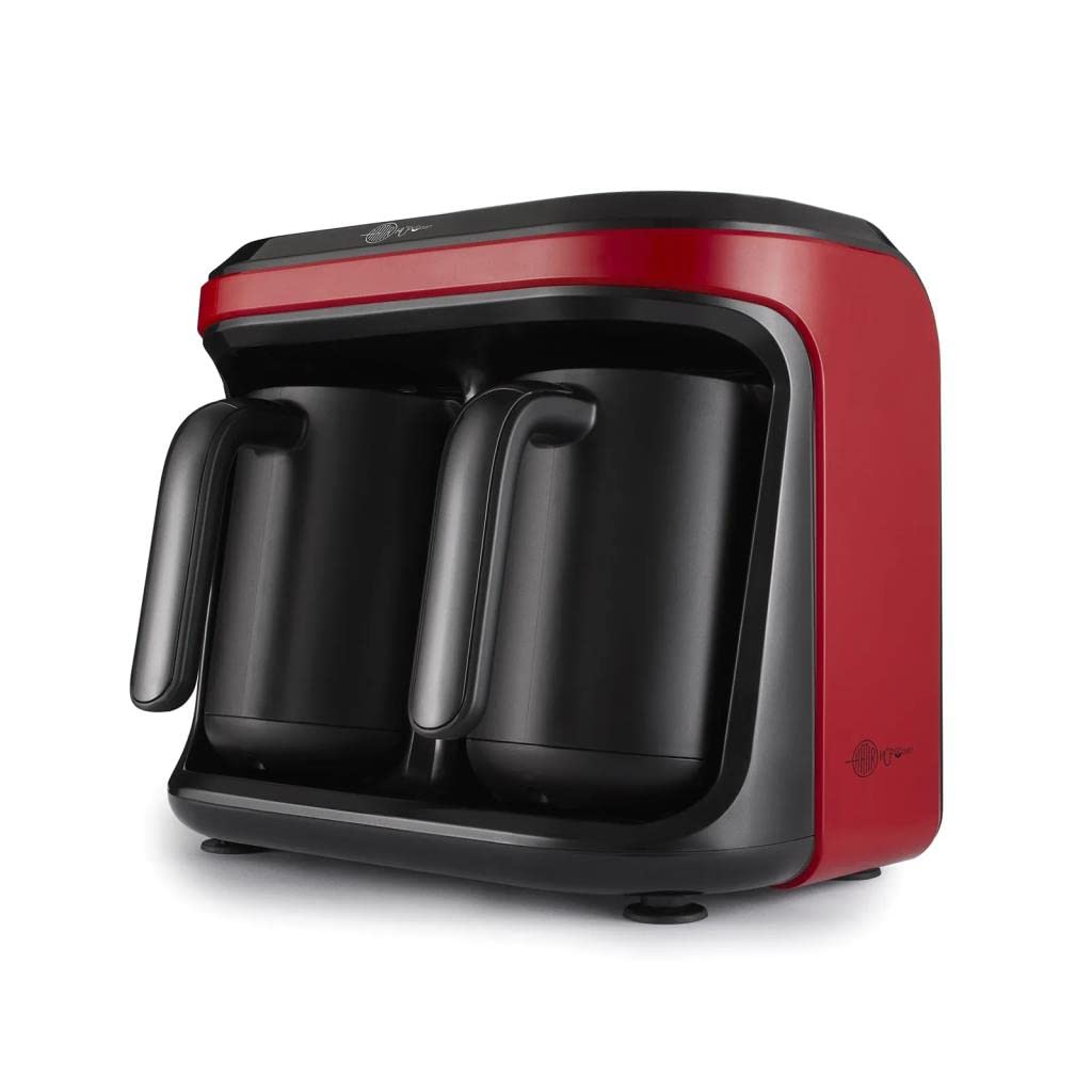 Karaca Hatır Hüps Duet Cafetera turca Rojo 1400 W Cafetera turca Simple Cafetera tradicional