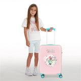 Disney Minnie Florals Maleta de cabina Rosa 38x55x20 cms Rígida ABS Cierre de combinación lateral 34L 2 kgs 4 Ruedas dobles Equipaje de Mano