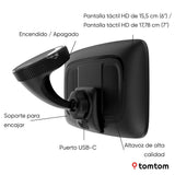 TomTom GPS para Coche Go Superior (7 Pulgadas, Estado del tráfico y alertas de radares Gracias a TomTom Traffic, mapas del Mundo, actualizaciones rápidas Mediante WiFi, Precio del Combustible)