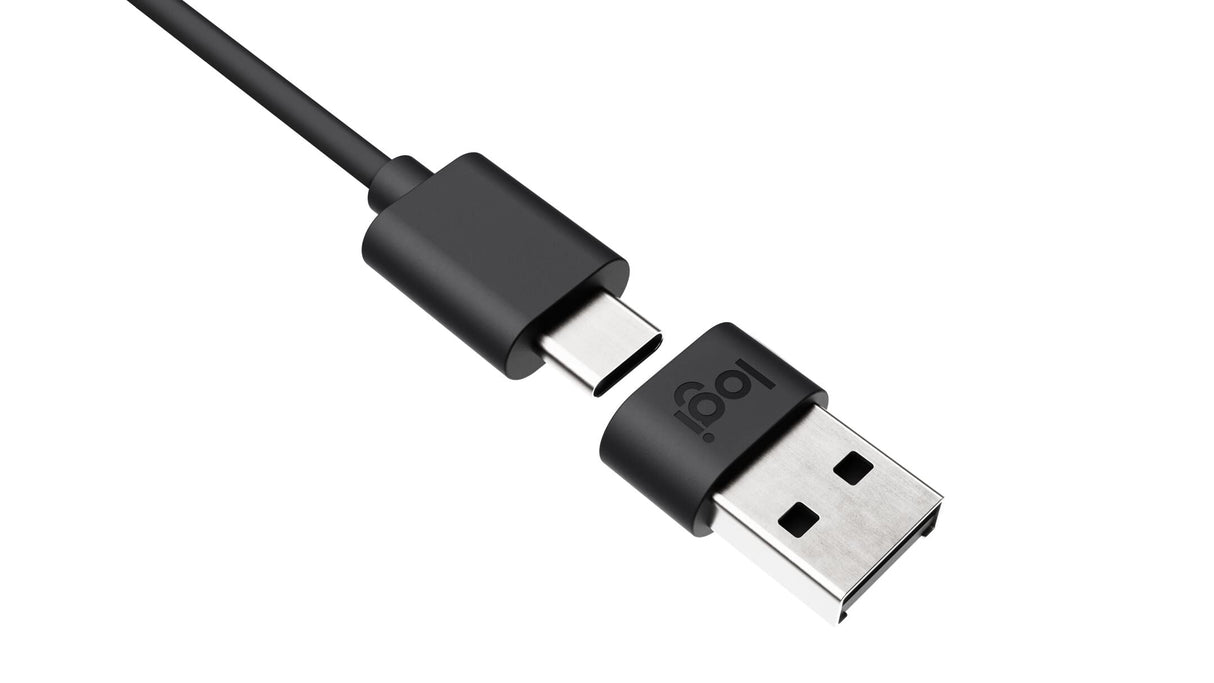 Logitech Zone Wired Auriculares con micrófono dotado de supresión de ruido, USB-C con adaptador USB-A - grafito