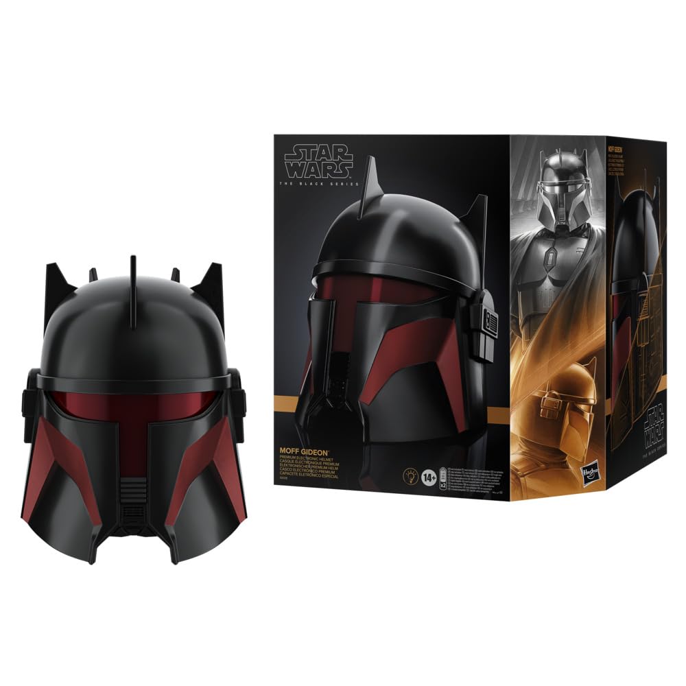 Star Wars The Black Series - Moff Gideon - Casco electrónico premium con luces LED avanzadas - Artículo para juego de rol - A partir de 14 años