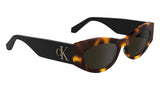 CALVIN KLEIN JEANS Women's Sunglasses CKJ24626S - Havana with Solid Brown Lens