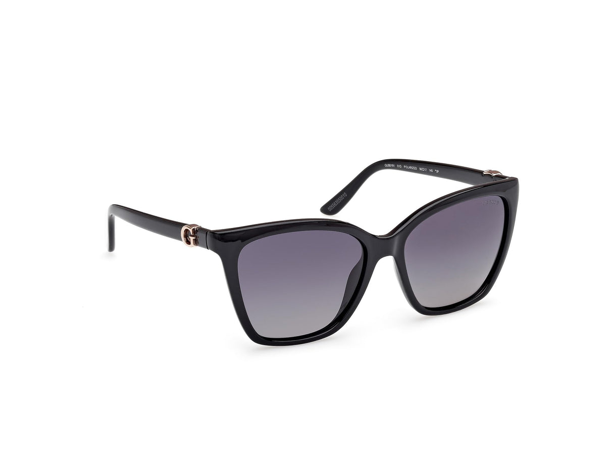 Guess Gu00191 Gafas, 01d Shiny Black, 56/16/140 para Mujer