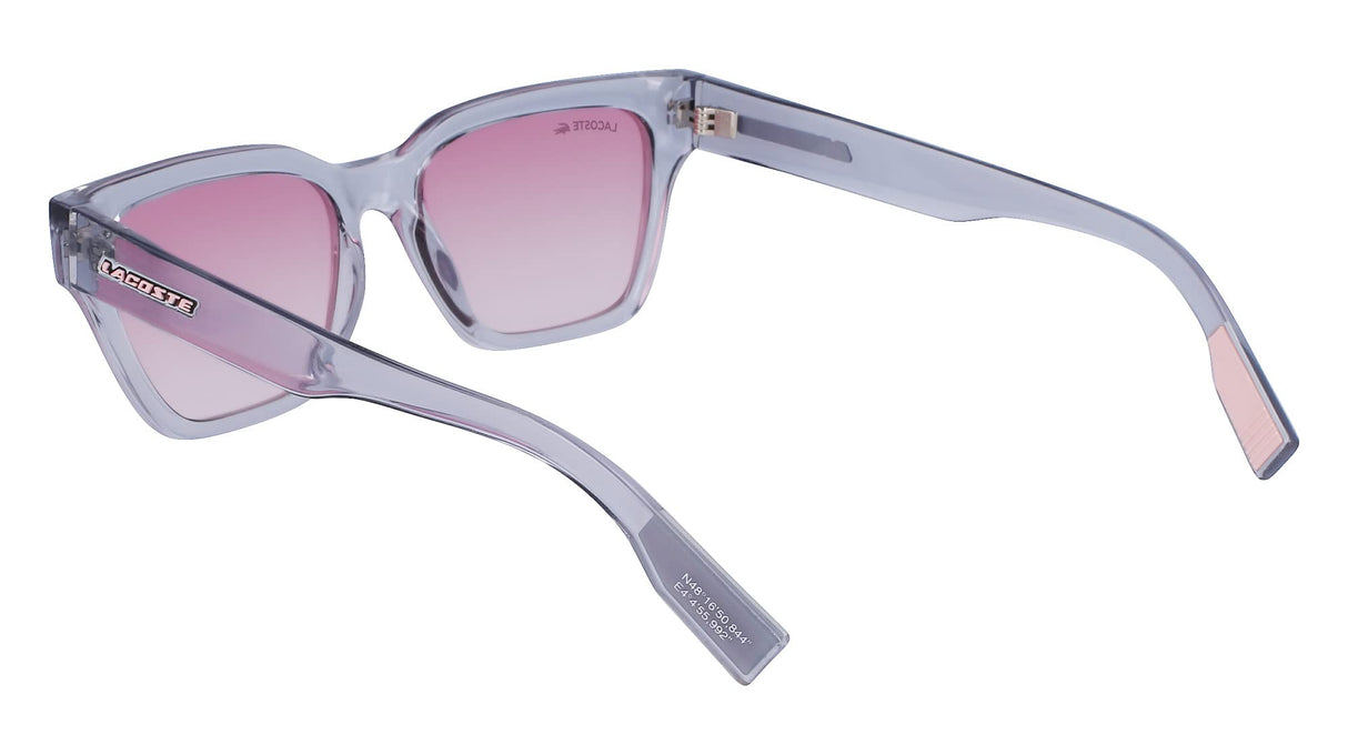 Lacoste Women's Sunglasses L6002S - Light Grey with Gradient Rose Flash Lens