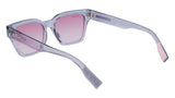 Lacoste Women's Sunglasses L6002S - Light Grey with Gradient Rose Flash Lens