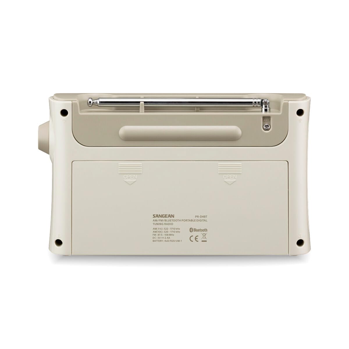 Sangean PR-D4 BT Am/FM/Radio de Sintonización Digital con Bluetooth, Relój, Alarma