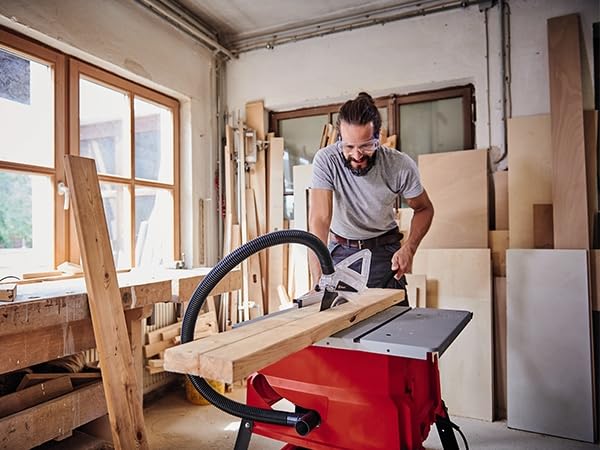 Einhell Sierra circular de mesa TC-TS 2025/3 eco (máx. 2000 W, tope angular, tope paralelo, conexión de aspiración en la carcasa y protección de hoja de sierra, incl. hoja de sierra de metal duro)