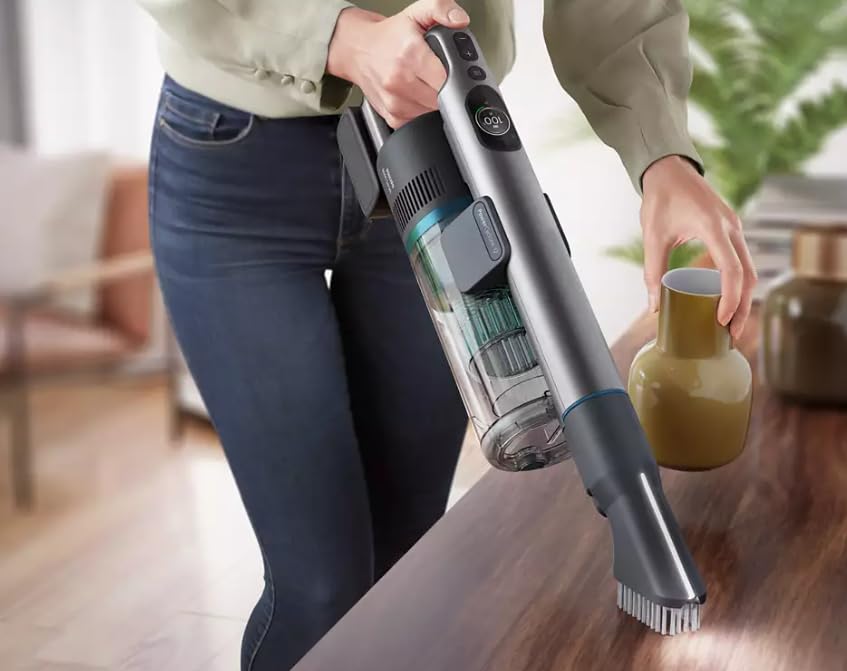 Philips Aspiradora Sin Cable Serie 8000 Pet, Aspiración Superior, 80 Min de Autonomía, Reconocimiento de Suelos, Smart Display, Cepillo Con Luz LED, Cepillo Pet & Aqua, Filtro Antialérgico (XC8055/01)