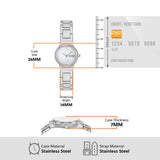 Skagen Reloj Analógico para Mujer de Cuarzo con Correa en Acero Inoxidable SKW3168