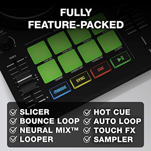 Reloop Buddy Controlador DJ de alto rendimiento y muy compacto para el software djay en todas las plataformas iOS, Mac, PC, Android, iPadOS
