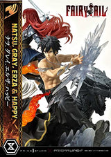Prime 1 Studio Fairy Tail - Figura Decorativa de Natsu, Gris, Erza, Happy - Figura de Estatua de Lujo, versión 1/7, 57 cm