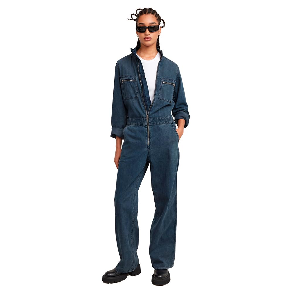 G-Star Para Mujer Mono Mechanics, Azul (worn in dusky clouds D25306-D252-G798), XXL
