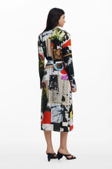 Desigual Vest_Collage_LACROI Casual Dress, Material de Acabados, L Women's