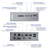 CalDigit TS3 Plus - Thunderbolt 3 Dock - 85W de Recarga, 7X Puertos USB 3.1, USB-C Gen 2, DisplayPort, Ranura para Tarjetas SD UHS-II, LAN, Salida Óptica, con Cable de 0.7m (Space Grey)
