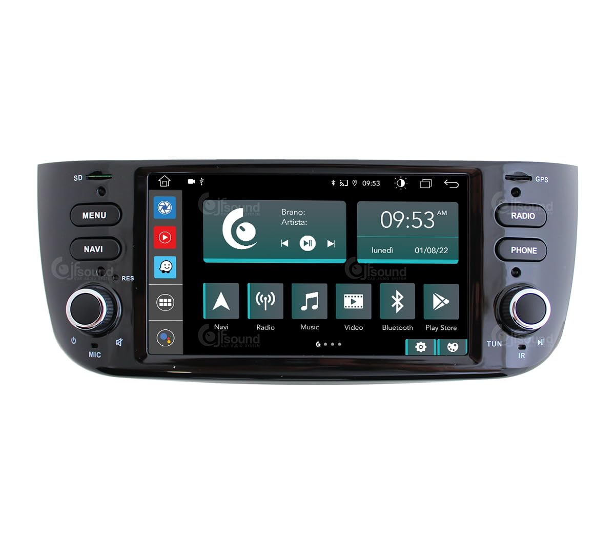 Radio de Coche para Fiat Punto EVO Android GPS Bluetooth WiFi USB Dab+ Touchscreen 6.2" 8core Carplay AndroidAuto