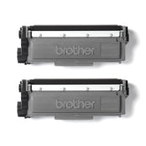 Brother TN2320TWIN, Pack de 2 tóner negro de larga duración, Para las impresoras HLL2300D, HLL2340DW, HLL2360DN, HLL2365DW, DCPL2500D, DCPL2520DW, DCPL2540DN, MFCL2700DW, MFCL2720DW, MFCL2740DW