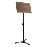 TIGER MUS35-PRO Atril de madera para partituras orquestales con base sólida profesional de metal, ideal para escuelas, orquestas e iglesias