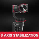 AgfaPhoto Realimove MC3X - Mini cámara estabilizada de 3 Ejes, vídeo Full HD, Pantalla LCD, conexión Wi-Fi, batería de Litio, Color Negro