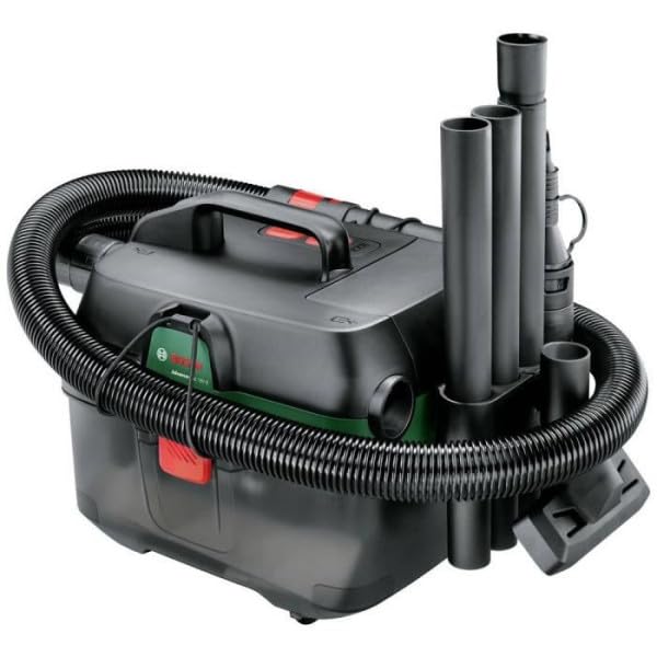 Bosch Aspirador en seco y húmedo a batería AdvancedVac 18V-8 (sin batería, Sistema de 18 voltios, Juego de Accesorios Incluido, Embalaje en Caja)