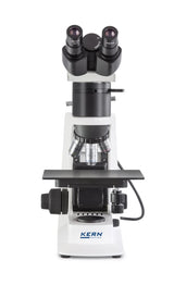 Microscopio metalurgico [Kern OKM-173] El metalurgico para los usuarios experimentados, Sistema óptico: Infinity, Tubo: Trinocular, iluminación: 6 V/30 W halógena (luz).