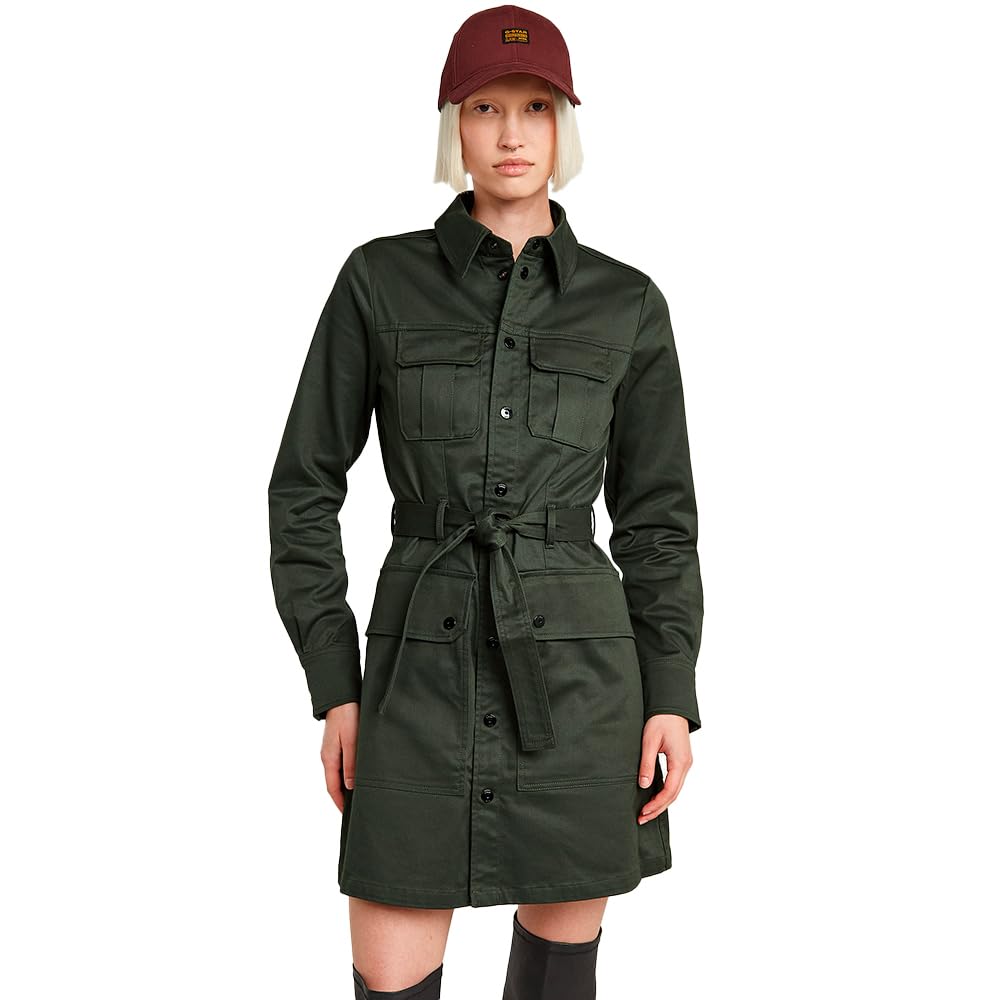 G-STAR Raw Vestido de Mujer, Gris Asfalt D23649-c072-995, L