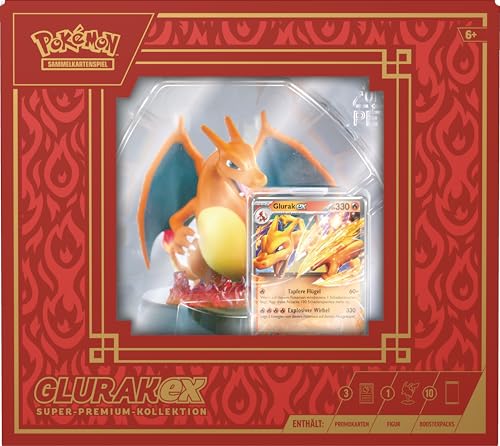 Pokémon Sammelkartenspiel Colección Super Premium Glurak-ex, Multicolor, 24.9 cm (290-45902 : C : DE : 45 :)