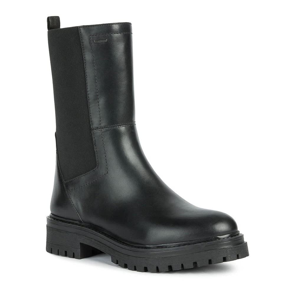 Geox D Iridea B Abx B, Botines para Mujer, Negro (Black), 39 EU