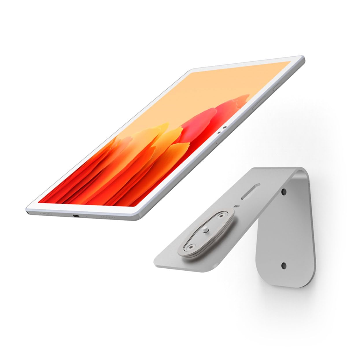 Maclocks HoverTab - Soporte de Seguridad Universal para Tableta - Plateado