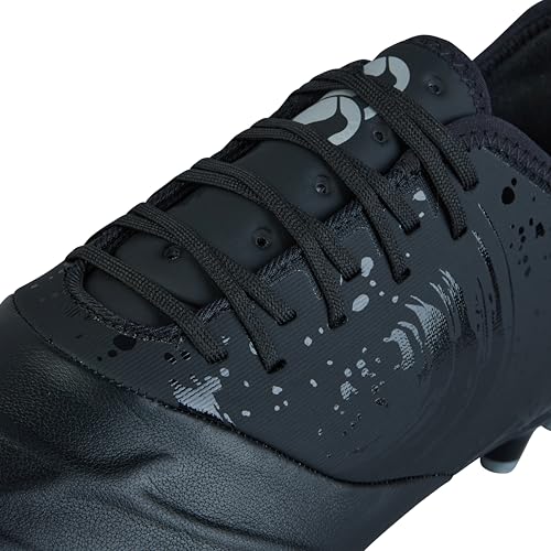 Canterbury Phoenix Genesis Pro, Botas Unisex Adulto, Negro/Metálico Plateado, 40 EU
