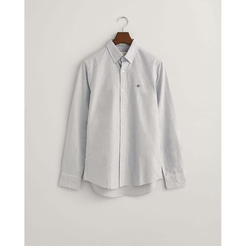 GANT Slim Oxford Banker Stripe Shirt, Persian Blue, M para Hombre
