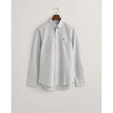 GANT Slim Oxford Banker Stripe Shirt, Persian Blue, M para Hombre