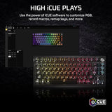 Corsair K65 Plus Wireless 75% RGB Teclado mecánico para Juegos Intercambiable en Caliente – Conmutadores táctiles pre-lubricados MLX Fusion – Dos Capas de amortiguación de Ruido – Teclas PBT –